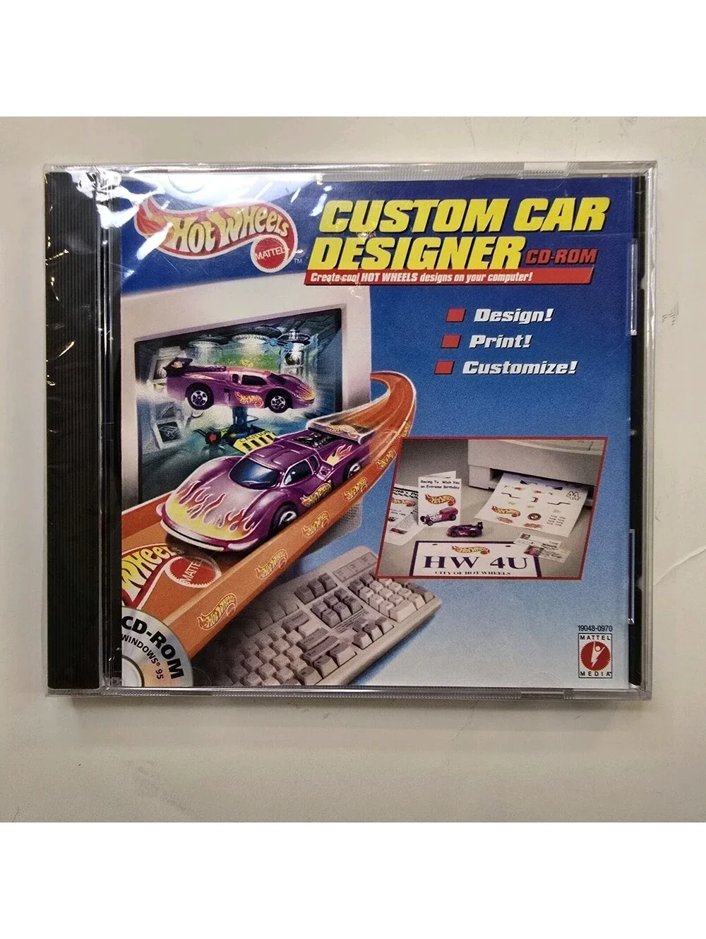 1997 Hot Wheels Custom Car Designer CD-Rom New Sealed